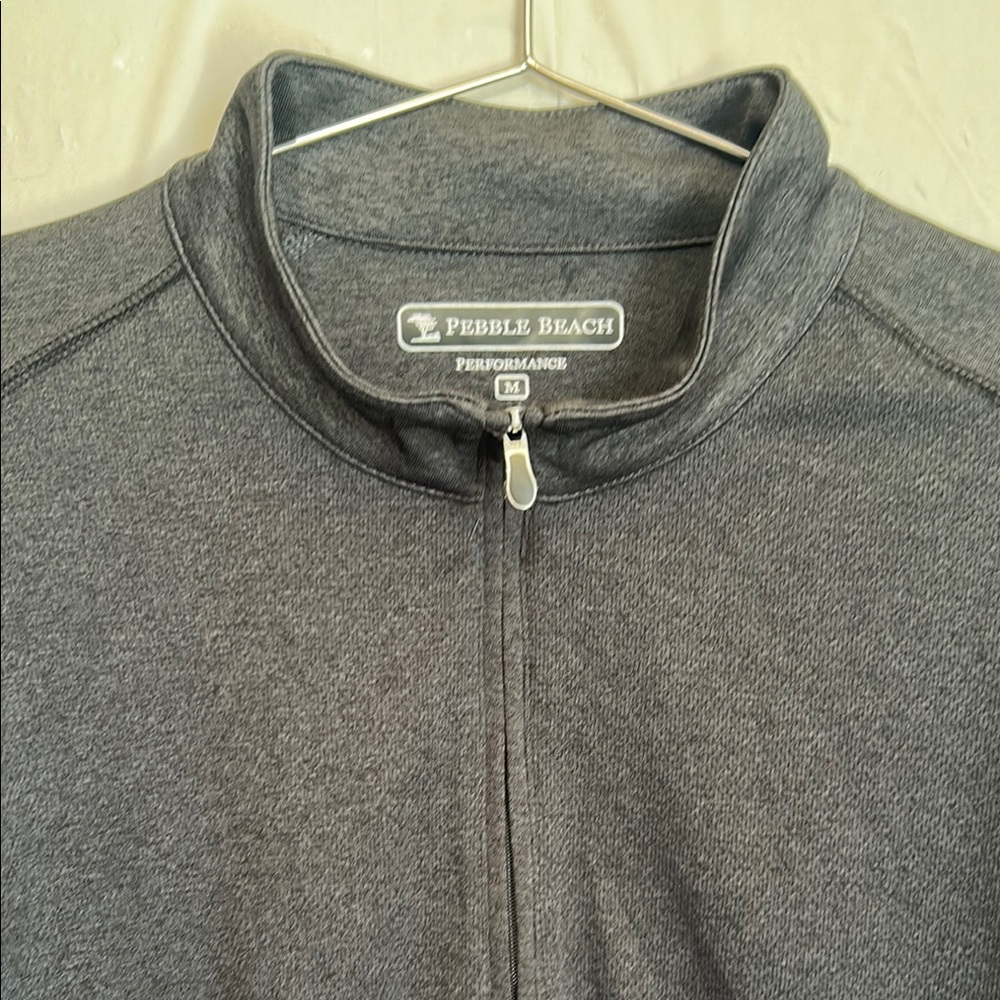 Pebble Beach Charcoal Performance Pullover - image 5